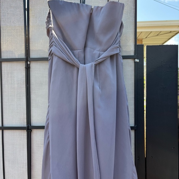 Grey Strapless Cocktail Dress with built in bra - Picture 3 of 3